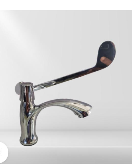 elbow action pillar spout